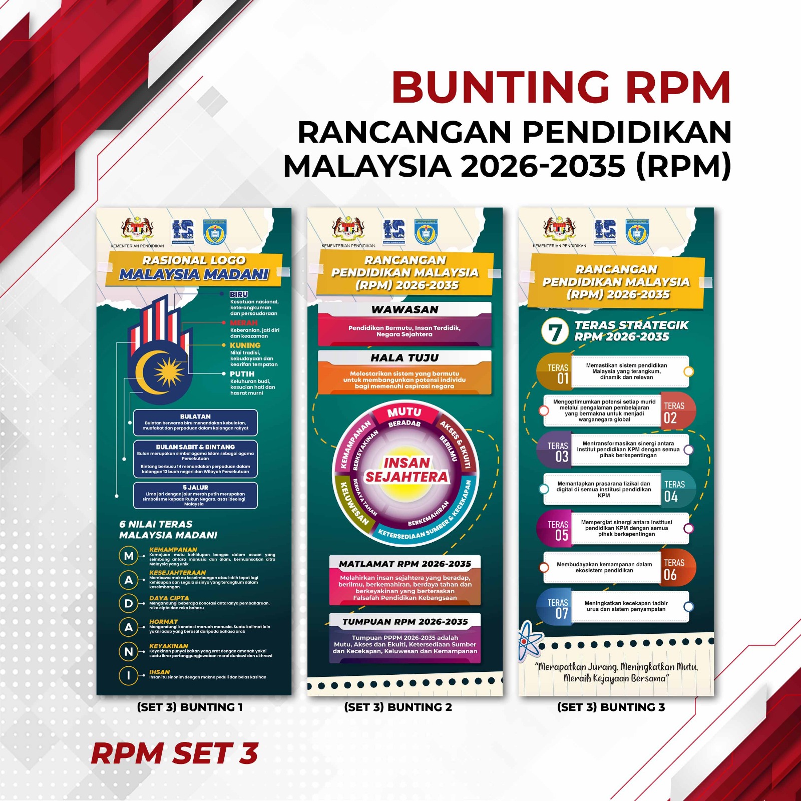 Bunting UV Printing Super Urgent Package 3 in 1 3