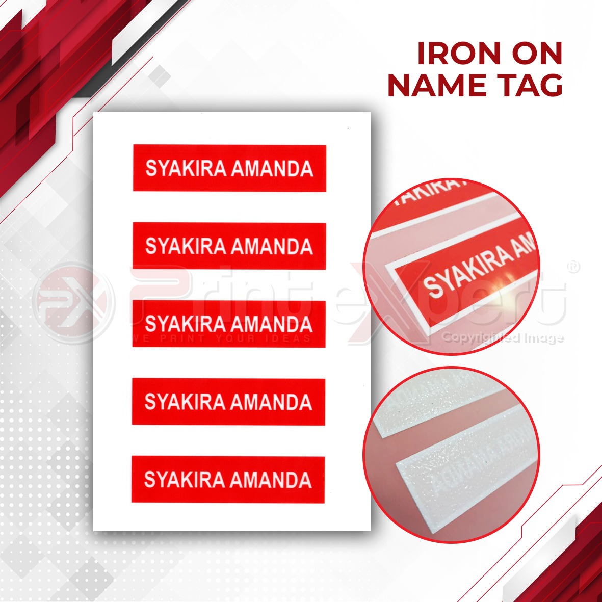 Iron On Name Tag 3