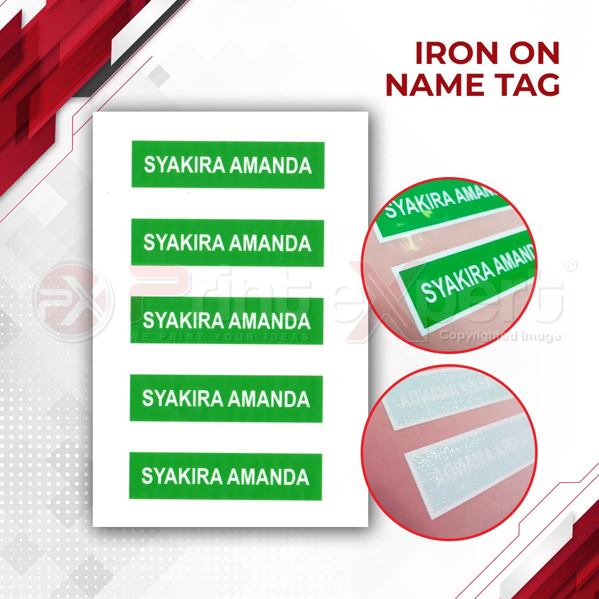 Iron On Name Tag 4