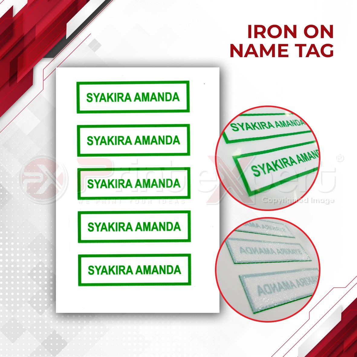 Iron On Name Tag 1