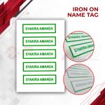 Iron On Name Tag 1