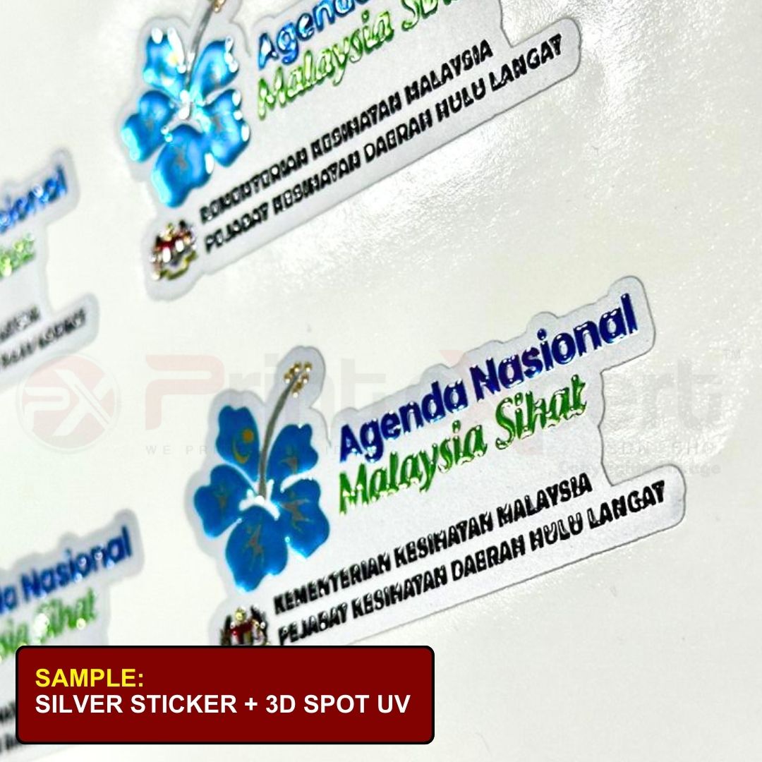 Sticker 3D Spot UV & 3D Gold/Silver Urgent (by A3) 4