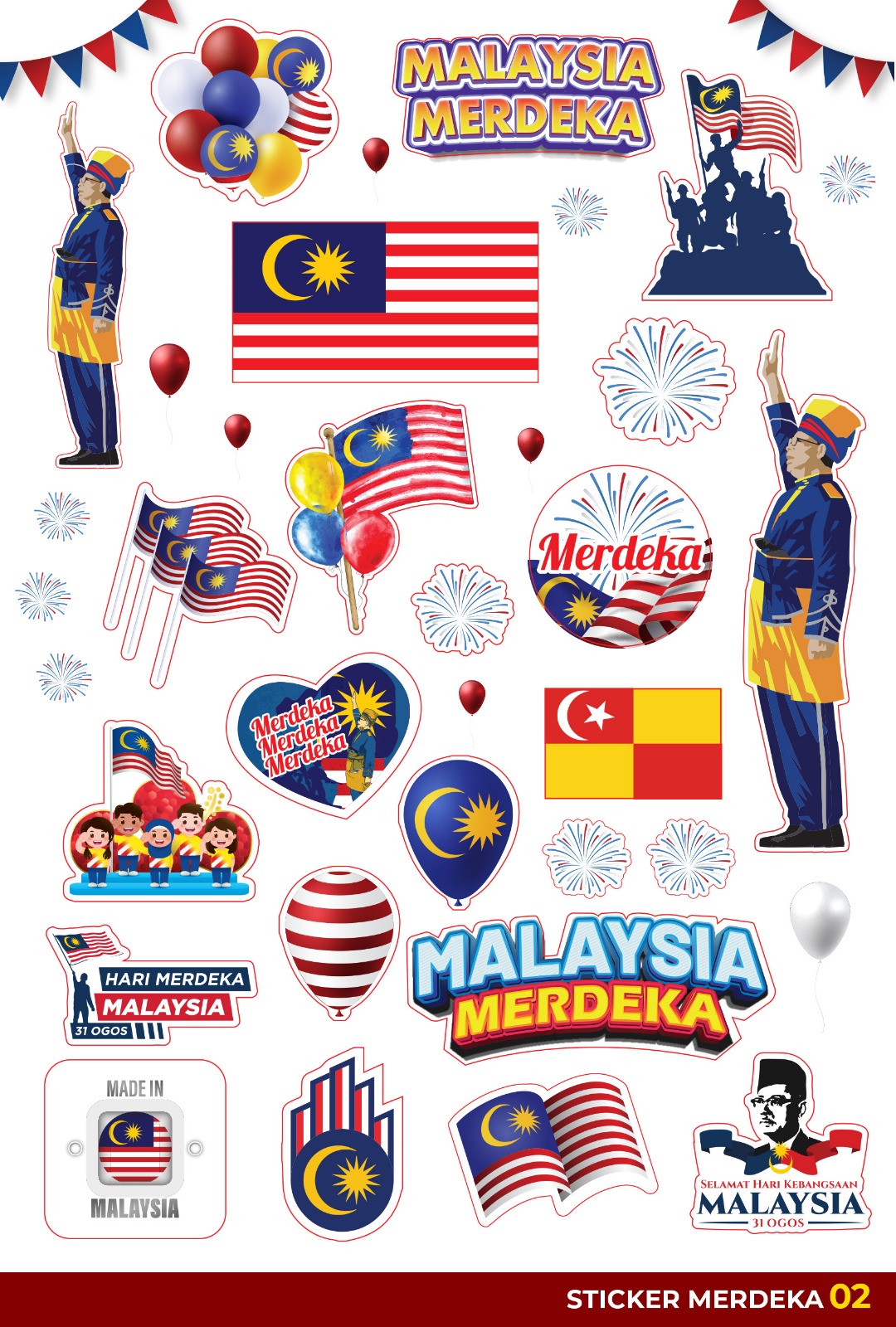 Sticker Merdeka 02
