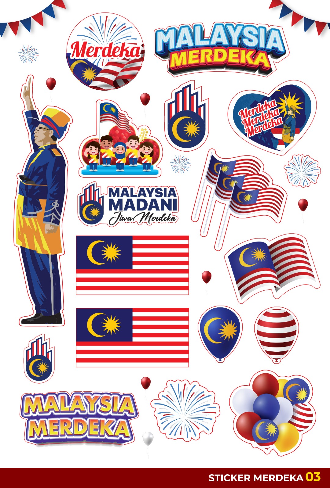 Promo Sticker Merdeka 2026 in Malaysia - Print Expert