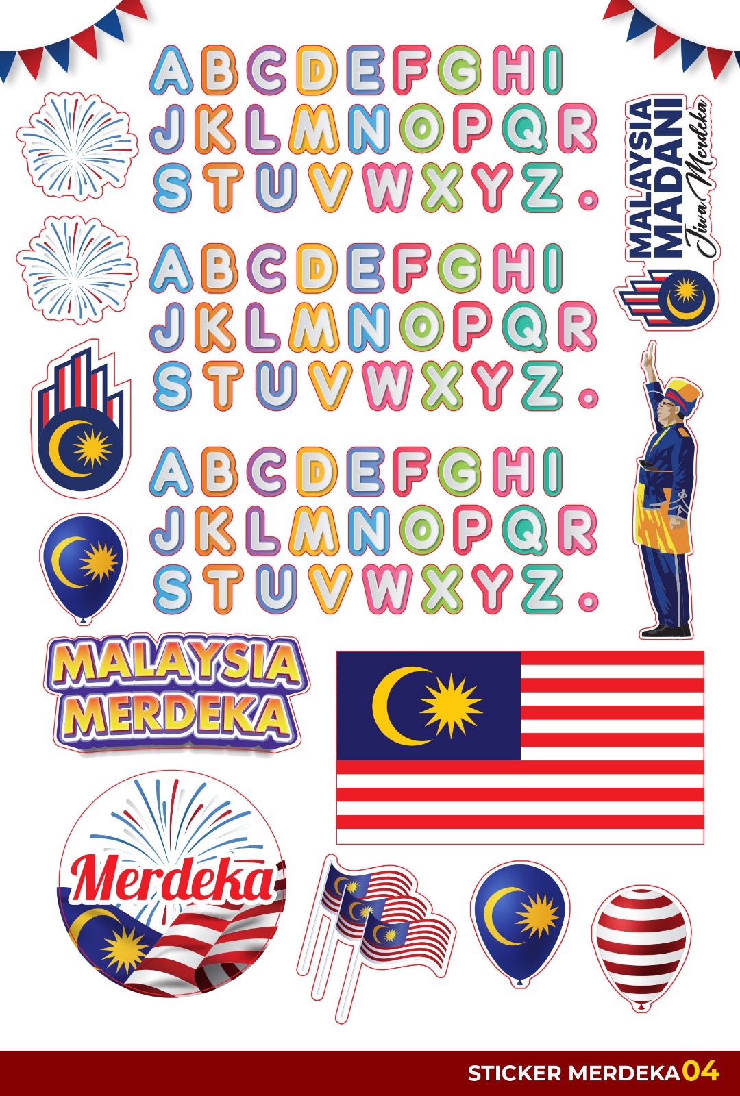 Sticker Merdeka 04