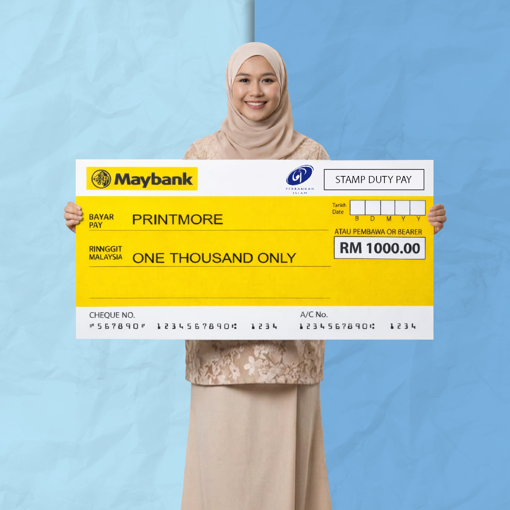 Mockup Cheque