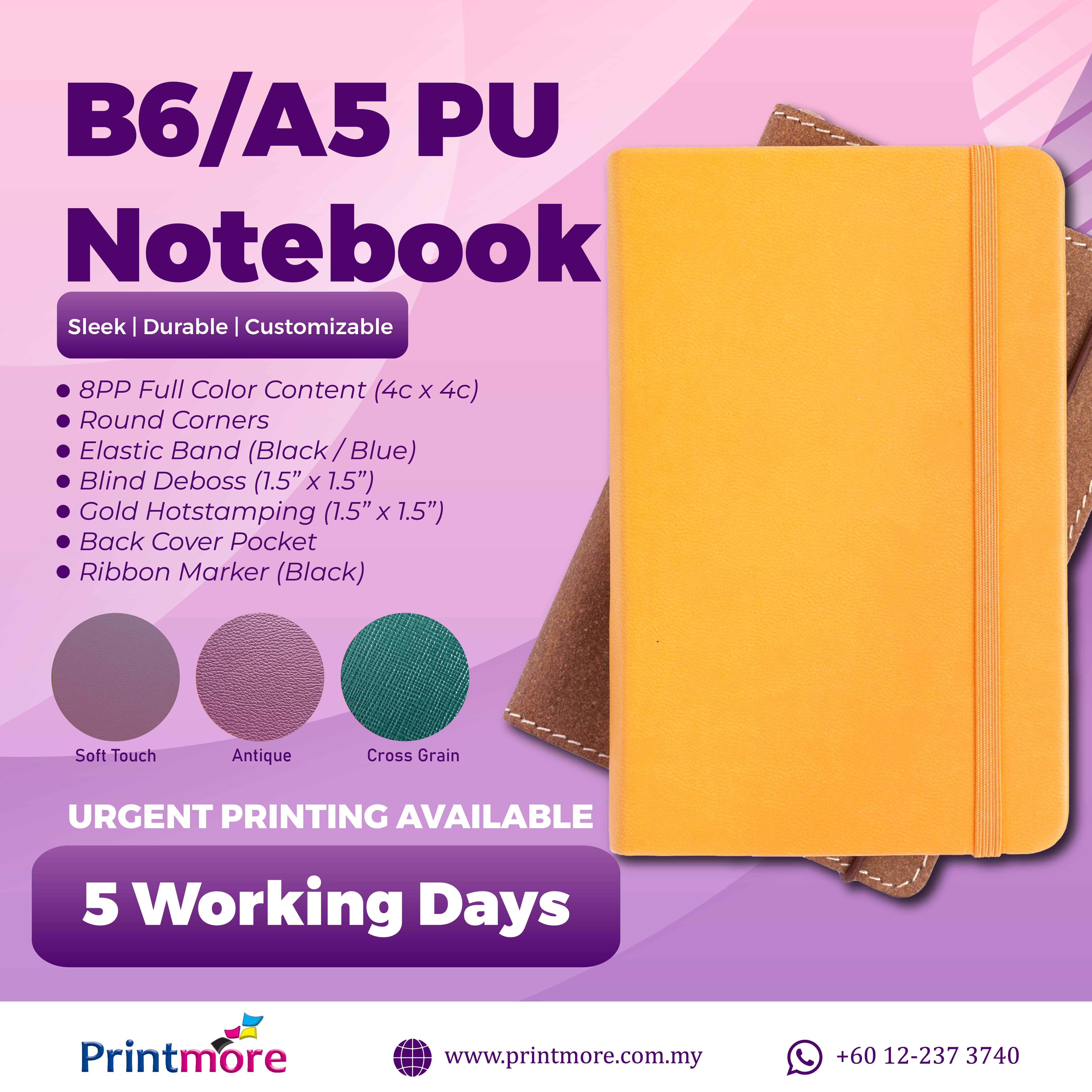 PU Note Book (5 working days)