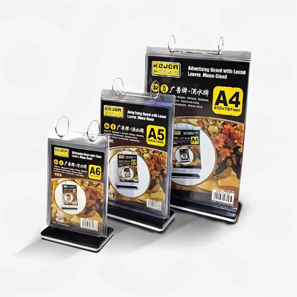 6 Turning Pages Menu Display Stands