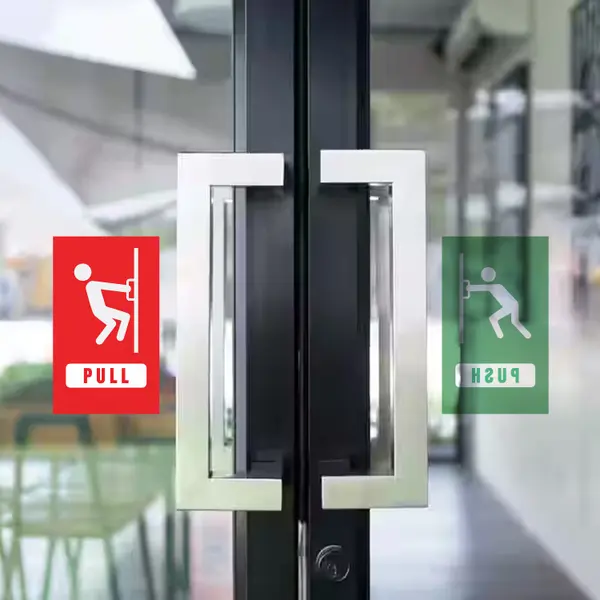 Push Pull Stickers