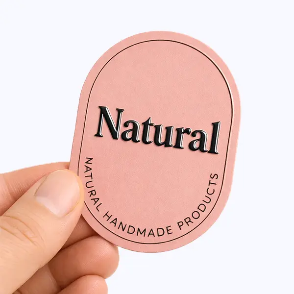 Embossed Spot UV Stickers