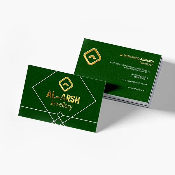 Raised Foil Business Cards