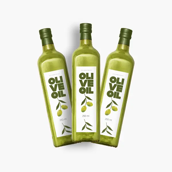 Square/Rectangle Stickers Waterproof Rectangle Stickers for Olive Oil Packaging