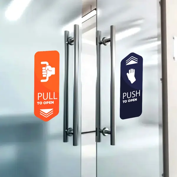 Push Pull Stickers 1