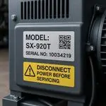 Industrial Machine Nameplate Stickers Printing