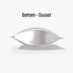 Digital Printed Custom Stand Up Pouch with Oval Window & Bottom Gusset Design