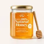 Premium Transparent White Ink Sticker for Natural Honey Bottle Branding