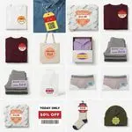 Garment Size Labels for T-Shirts, Shirts, Caps & Apparel