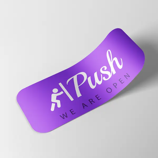 Push Pull Stickers 3