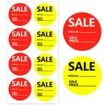 Sale Offer Price Stickers for Retail Stores