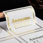 Custom Luxury Gold Foil Stickers for Branding