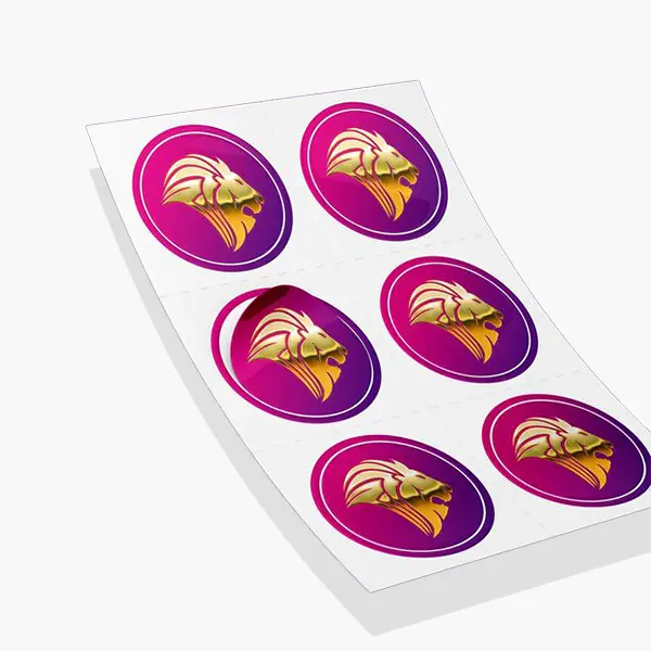 Premium Raised Foil Stickers with Glossy Gold Effect