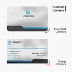 Silver Metallic Business Cards 3