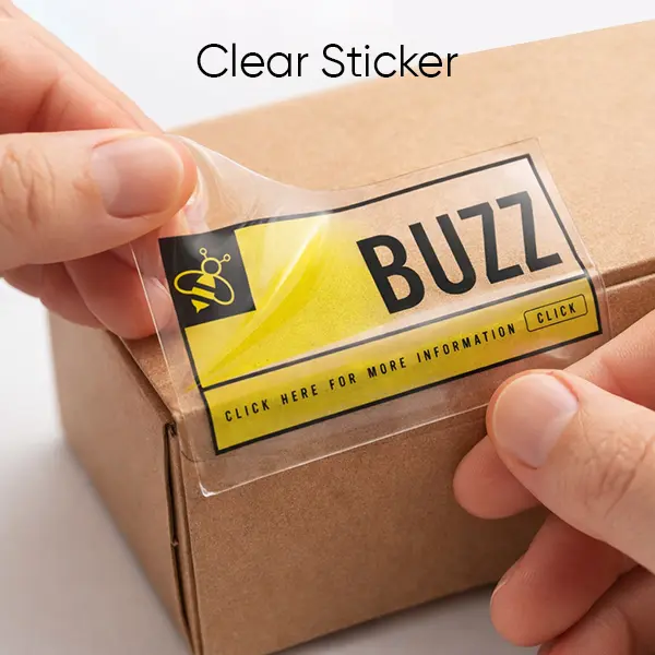 Custom Square & Rectangle Transparent Stickers