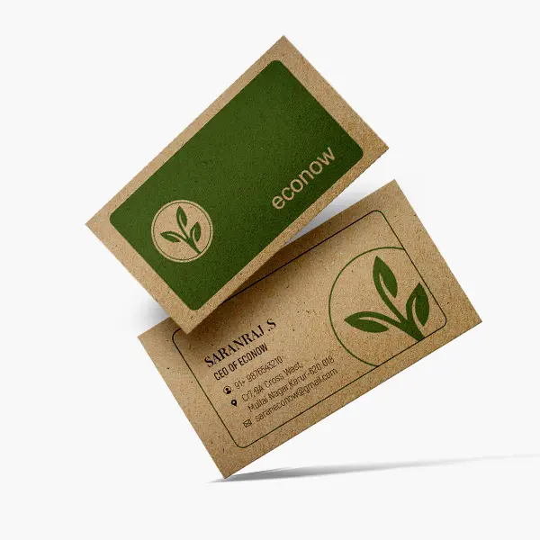 Eco-Kraft Paper Business Cards 2