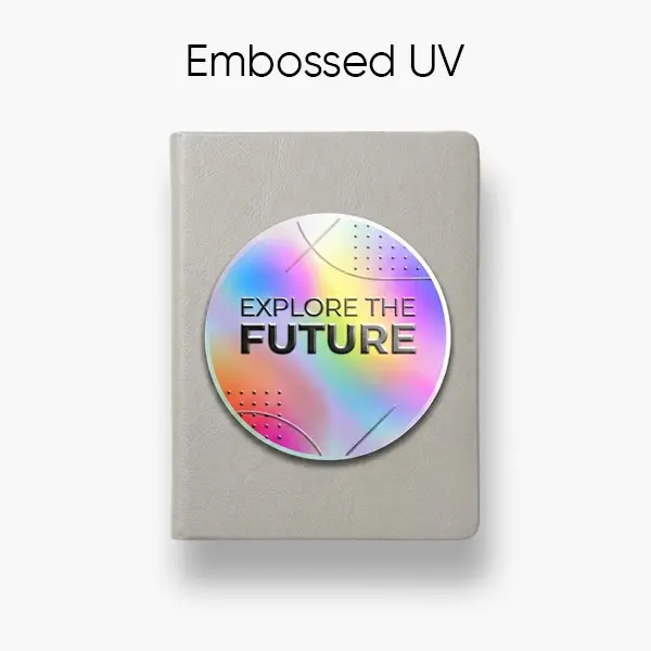 Embossed Spot UV Size & Price Label Stickers