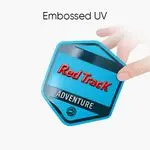 High-Quality Digital Printed Shape Stickers with Embossed Finish