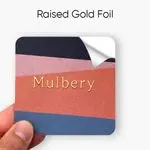 Custom Digital Printed Gold Foil Stickers