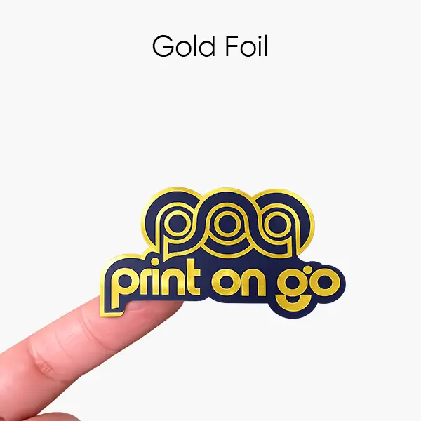 Digital Printed Gold Foil Custom Stickers for Luxury Labels