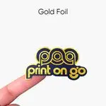 Digital Printed Gold Foil Custom Stickers for Luxury Labels