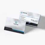 Silver Metallic Business Cards 1