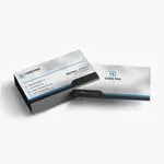 Silver Metallic Business Cards 2