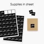 Digitally Printed Square & Rectangle Sticker Sheets