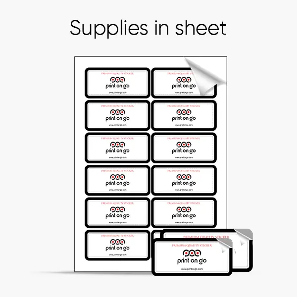 Custom Square & Rectangle Stickers with Rounded Corners