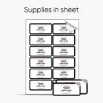 Custom Square & Rectangle Stickers with Rounded Corners