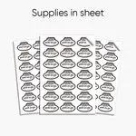 Custom Digital Printed Standard Stickers in Sheets for Branding & Packaging