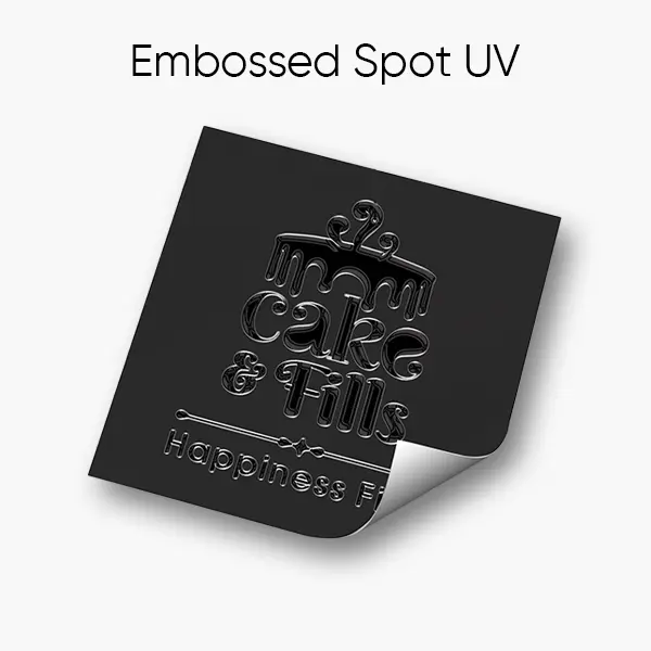 Luxury Square Stickers with Spot UV Finish High-Quality Digital Printed Labels