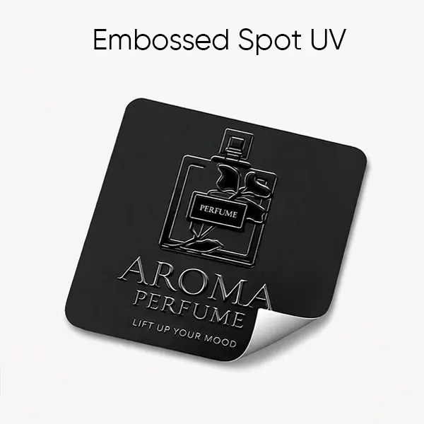 Luxury Spot UV Round Edge Stickers
