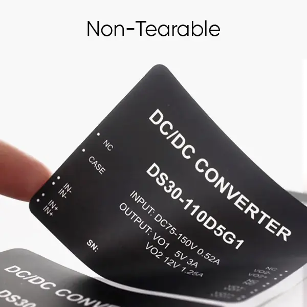 Non-Tearable Square & Rectangle Stickers