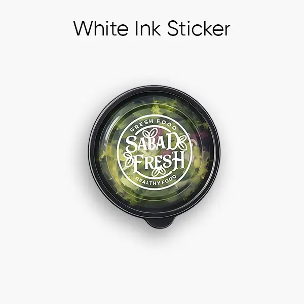 Digital Print White Ink Custom Shape Stickers for Premium Packaging