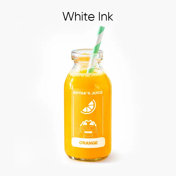Custom White Ink Product Labels