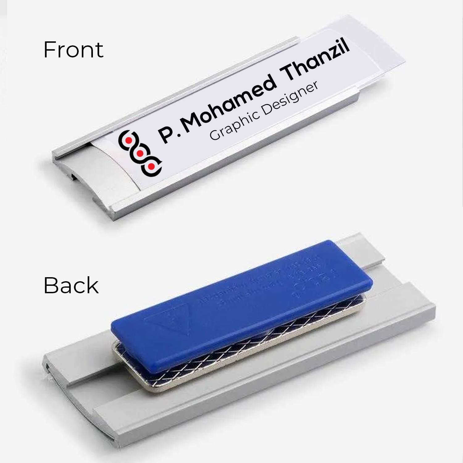 Name badge with magnet