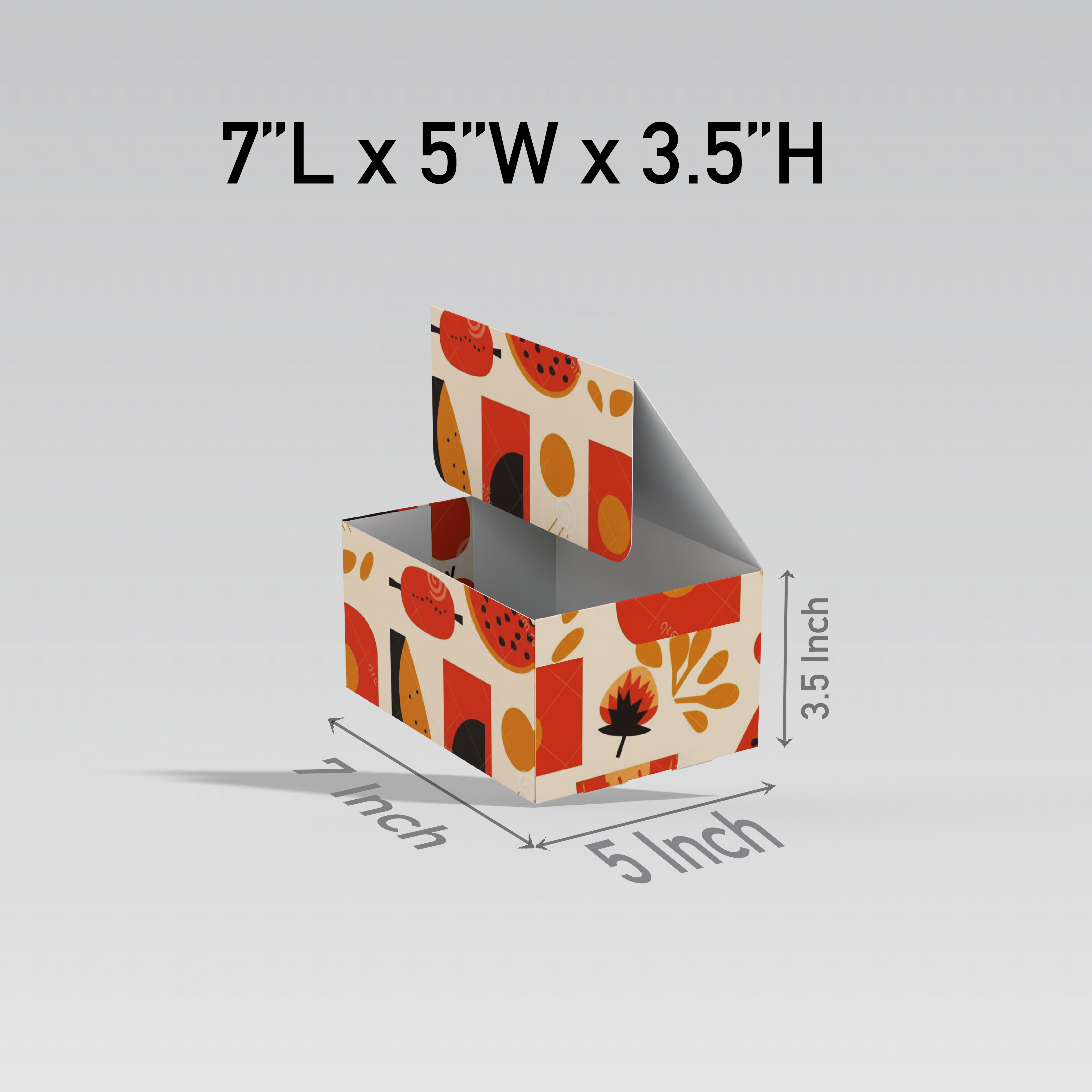 7L X 5W X 3.5H (Inch)