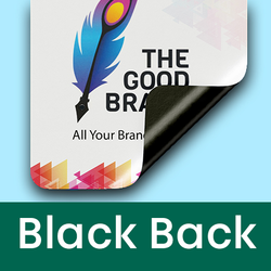Black Back Sticker
