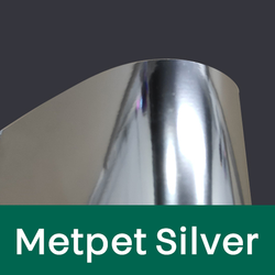 Met-Pet Silver Sticker (Tearable)