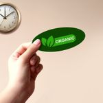 Personalized Oval Stickers with Matte & Glossy Finishes – Choose from matte, glossy, or soft suede finishes for professional sticker printing.