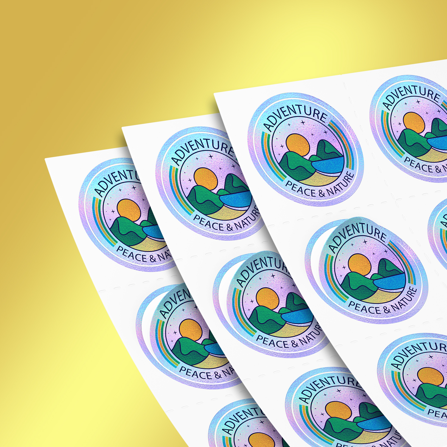 Custom Holographic Stickers Printing Online – Get personalised hologram stickers, die-cut holographic stickers, and embossed UV holographic stickers for promotions.